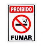 Placa Sinalizadora Proibido Fumar 15x20cm